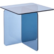 AMISK - Bijzettafel - Blauw - Veiligheidsglas