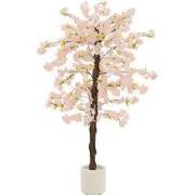 Kunstkerstboom 180 cm kunstplant met natuurlijke houten stam in pot ML...