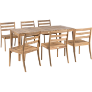 CHIOGGIA - Tuinset met stoelen - Lichtbruin - Acaciahout