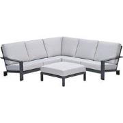 Garden Impressions Coba loungeset 4-delig donker grijs - valley sand