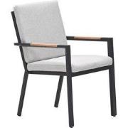 Garden Impressions Kasper tuinstoel stapelbaar - donker grijs