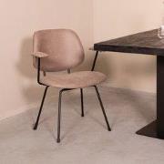 LABEL51 Eetkamerstoel Rivano - Taupe - 62x82x58 cm - Set van 2