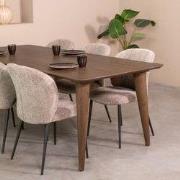 LABEL51 Eetkamertafel Fly - Espresso - 250x100x76 cm