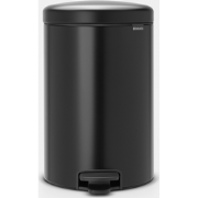 NewIcon Pedaalemmer, 20 liter, kunststof binnenemmer - Matt Black