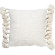 Dutch Decor RUBY - Sierkussen 45x45 cm - 100% katoen - met flosjes - S...