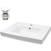 Wastafel 605x465x160 mm keramisch wit