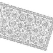 Unique Living | Tafelloper Amira vinyl 40x150cm grijs