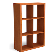 Egura cortenstaal houtopslag onderverdeling 6 vakken 1000x385x1500 mm