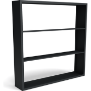 Beltza zwarte houtopslag onderverdeling 3 vakken 2000x385x2000 mm