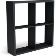 Beltza zwarte houtopslag onderverdeling 4 vakken 1500x385x1500 mm