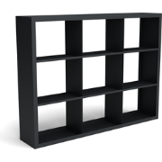 Beltza zwarte houtopslag onderverdeling 9 vakken 2000x385x1500 mm