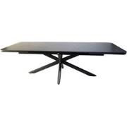 Hillsdale uitschuifbare dining tafel midnight grey 200 - 260 x 100 cm
