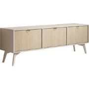 Meubella - TV-Meubel Essence - Beige - Licht eiken - 158 cm