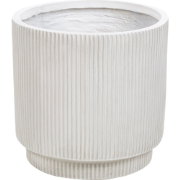 DARIA - Bloempot - Gebroken wit - 37 cm - Kleivezels