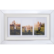 MAKENI - Fotolijst Voor 3 - Zilver - Staand, Liggend - 50 cm - Glas