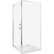 DARLI - Douchecabine - Zilver - 90 x 90 x 185 cm - Veiligheidsglas