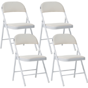 SHASTA - Klapstoel set van 4 - Wit - Metaal