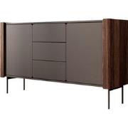 Meubella - Lux - Dressoir - Zwart - 142x40x83 cm