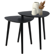 MISOU Salontafel - Bijzettafel - Set van 2 - Tafeltje - Organisch - Dr...