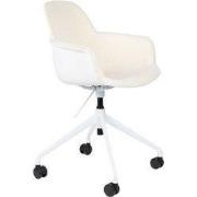 Zuiver Albert Kuip Bureaustoel Armleuning Wit