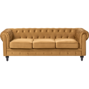 CHESTERFIELD - Chesterfield bank - Goud - Fluweel