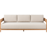 SAMPIERI - Tuinbank - Lichtbruin/ Lichtbeige - Aluminium