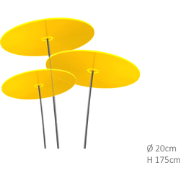 3 stuks! Zonnevangers Geel groot 175x20 cm Cazador Del Sol