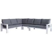 Benton Hoek Loungebank - Wit