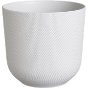 Jazz rond 14 zijdewit bloempot