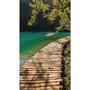 Pad langs meer 70x130cm Tuinschilderij