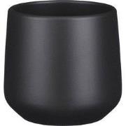 Amber pot rond d.grijs mat h13,5xd14cm