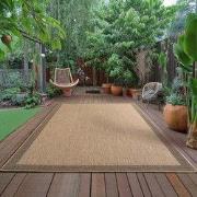 Timber Solid Buitenkleed – Indoor & Outdoor, Jute-Look Vloerkleed, Wee...