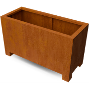 Artesa plantenbak cortenstaal met 10 cm poten L120 x B50 x H70 cm