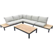 SUNS Memphis Loungeset 4-delig XL Light Antracite