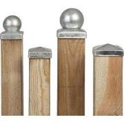 Paalornament Piramide 9,1 cm verzinkt Tuindeco