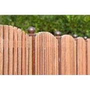 Paalornament Bol/plaat 7,1 cm verzinkt Tuindeco