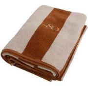 Luxe handdoek caramel zand 180 x 100 cm