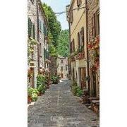 Tuinschilderij bloemensteeg 130x70