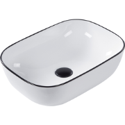 XERT - Wastafel - Wit - 46 x 33 cm - Keramiek