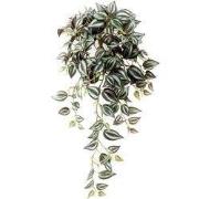 Tradescantia 40 cm in hanging pot kunstbloem zijde nepbloem