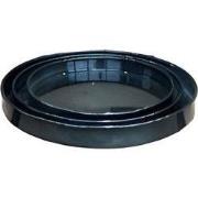 Schotel Cylinder Vibrant Grijs L 33x4cm