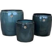 Pot met rand Grijs L 30x32cm