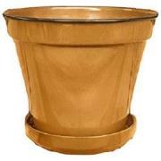 Pot met rand Geel L 30x32cm