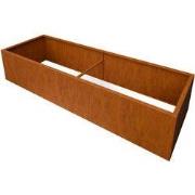 Artesa Rechthoekige plantenbak cortenstaal L90 x B30 x H80 cm zonder b...