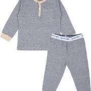 KUUK'n, jongens pyjama streep blauw, 62/68