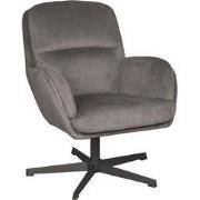 LABEL51 Fauteuil Moss - Antraciet - Cosmo - 70x77x90 cm