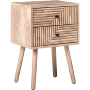 RONGE - Nachtkastje - Lichtbruin - MDF