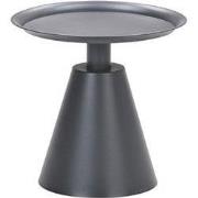 Zavala bijzettafel - diameter 50xH48 cm - carbon black