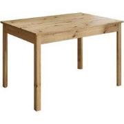 Meubella - Eetkamertafel Steve - Eiken - 160 cm - Uitschuifbaar