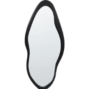 BLET - Wandspiegel - Zwart - 79 x 180 cm - Paulowna hout